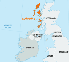 Hebrides map